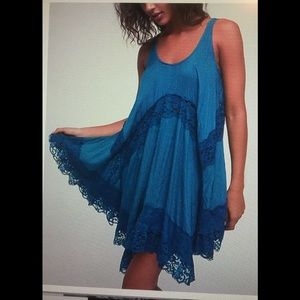 NWOT Free People She Swings Lace Slip Dress S